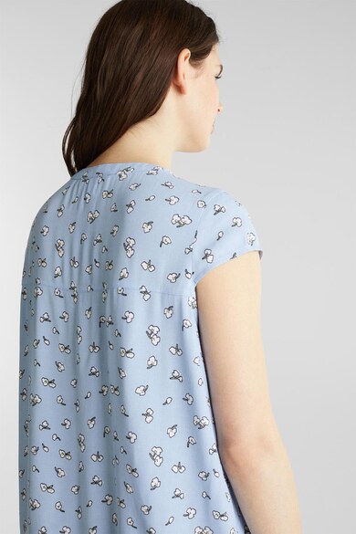 Esprit Риза с къси ръкави и флорален десен Жени