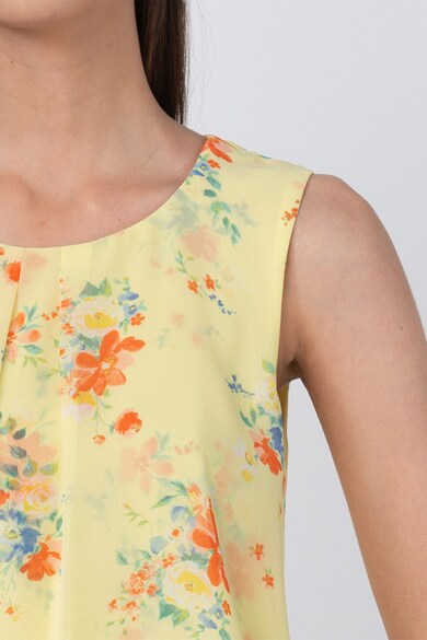 Esprit Bluza din sifon cu imprimeu floral, fara maneci Femei