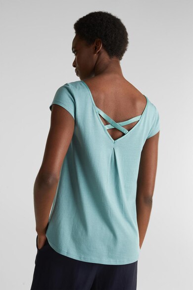 Esprit Тениска с модал и кръстосан детайл на гърба Жени