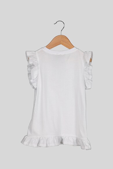 NAME IT Tricou din bumbac organic cu terminatii cu franjuri Fete