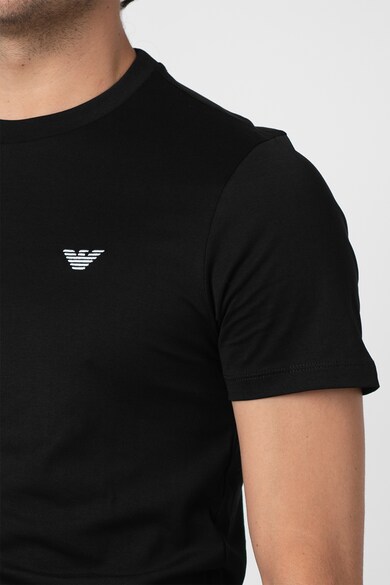 Emporio Armani Tricou de bumbac cu detaliu logo pe piept Barbati