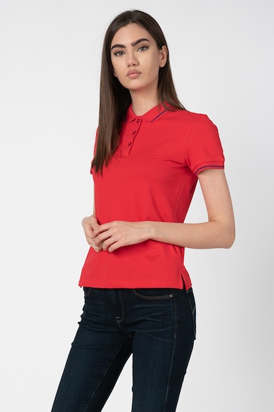 Emporio Armani Tricou polo cu detalii contrastante Femei