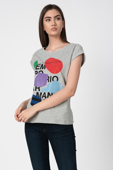 Emporio Armani Tricou cu imprimeu grafic Femei