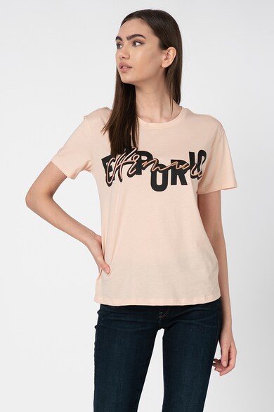 Emporio Armani Tricou cu text brodat Femei