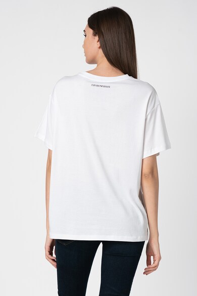 Emporio Armani Tricou lejer cu imprimeu logo Femei