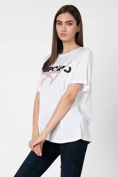 Emporio Armani Tricou lejer cu imprimeu logo Femei