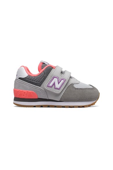 New Balance Pantofi sport cu velcro si insertii de piele intoarsa 574 Fete