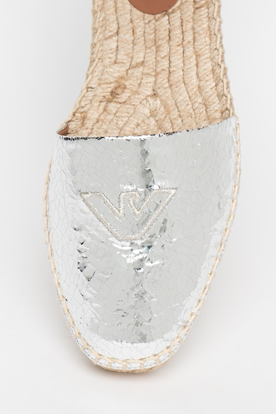 Emporio Armani Sandale tip espadrile de piele Femei