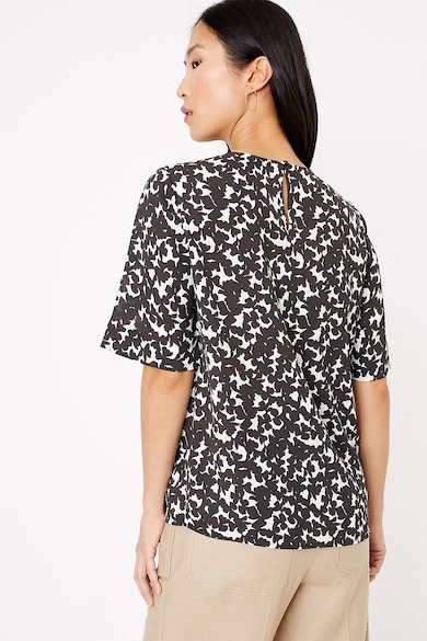 Marks & Spencer Bluza cu maneca scurta si model abstract Femei