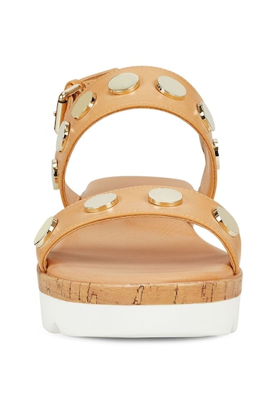 NINE WEST Sandale wedge de piele ecologica, cu tinte Blise Femei