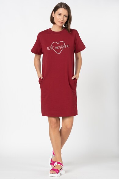 Love Moschino Rochie tip tricou cu logo Femei