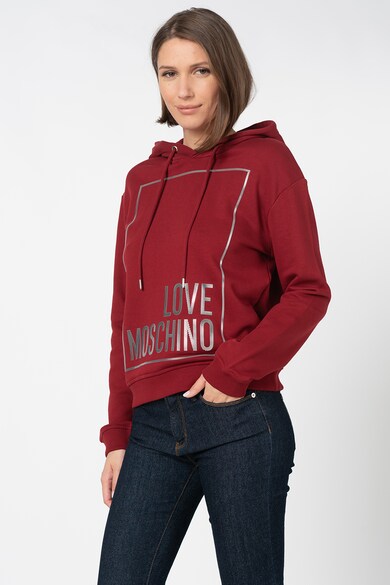 Love Moschino Kapucnis pulóver logóval női