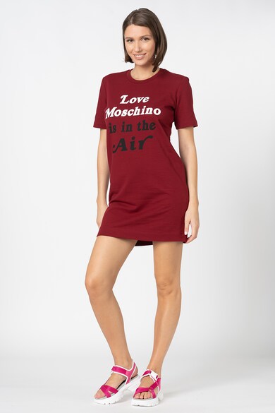 Love Moschino Logós és feliratos pólóruha női