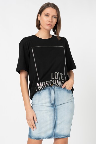 Love Moschino Tricou lejer cu imprimeu logo Femei