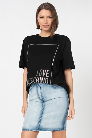 Love Moschino Tricou lejer cu imprimeu logo Femei