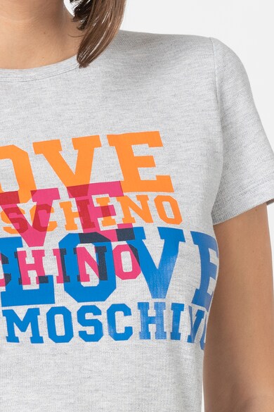 Love Moschino Tricou cu imprimeu logo colorblock Femei