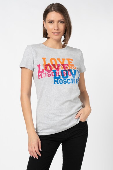 Love Moschino Tricou cu imprimeu logo colorblock Femei