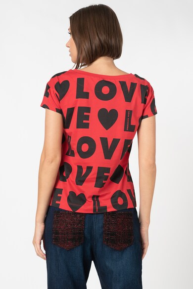 Love Moschino Tricou cu imprimeu tex Femei