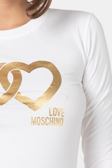 Love Moschino Bluza cu imprimeu metalizat Femei