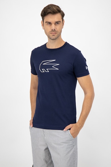 Lacoste Tricou cu decolteu la baza gatului si imprimeu logo Barbati