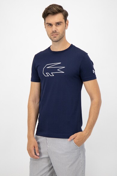 Lacoste Tricou cu decolteu la baza gatului si imprimeu logo Barbati