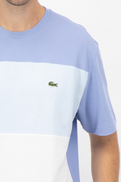 Lacoste Tricou relaxed fit cu decolteu la baza gatului si design colorblock Barbati