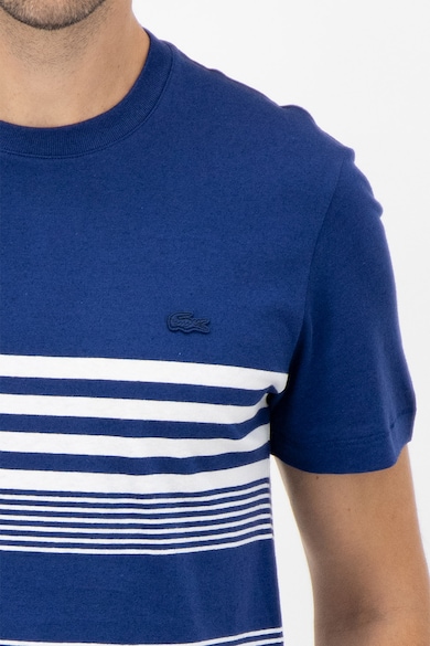 Lacoste Tricou cu decolteu la baza gatului, din amestec de in Barbati