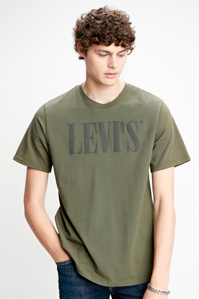 Levi's Tricou cu decolteu la baza gatului si imprimeu logo Barbati