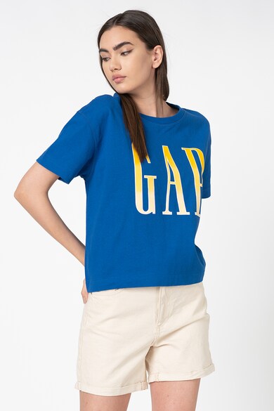 GAP Tricou cu logo supradimensionat catifelat Femei