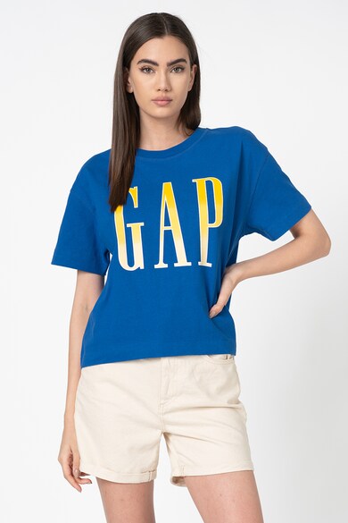 GAP Tricou cu logo supradimensionat catifelat Femei