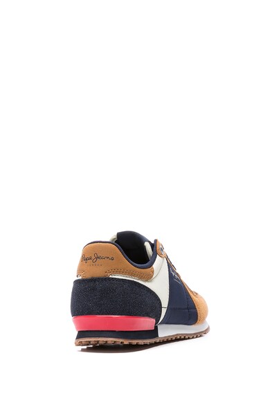 Pepe Jeans London Pantofi sport de piele ecologica cu insertii de plasa Sydney Baieti