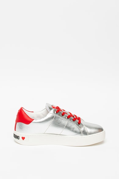 Love Moschino Sneaker bőrbetétekkel női