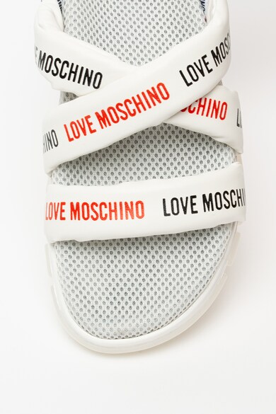 Love Moschino Logómintás műbőr szandál női