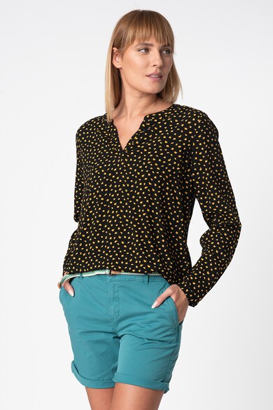Esprit Bluza vaporoasa tip tunica cu model abstract Femei