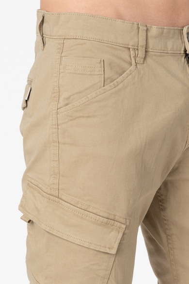 Esprit Pantaloni cargo slim fit din amestec de bumbac organic Barbati