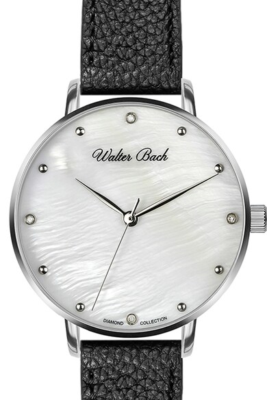 Walter Bach Ceas quartz cu o curea de piele Femei