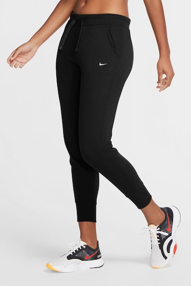 Nike Pantaloni cu snur de ajustare si tehnologie Dri-Fit pentru fitness Femei