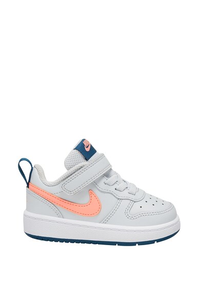 Nike Pantofi sport cu insertii din piele si velcro Court Borough Fete