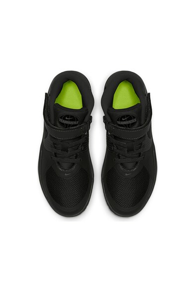 Nike Pantofi sport cu banda velcro, Team Hustle D 9 FlyEase, Negru Fete