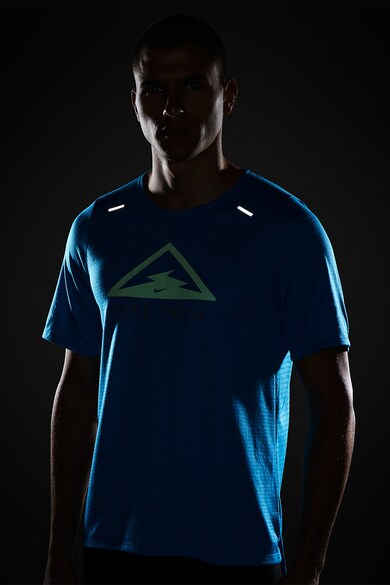 Nike Tricou cu tehnologie Dri-FIT si imprimeu grafic, pentru alergare Rise 365 Barbati