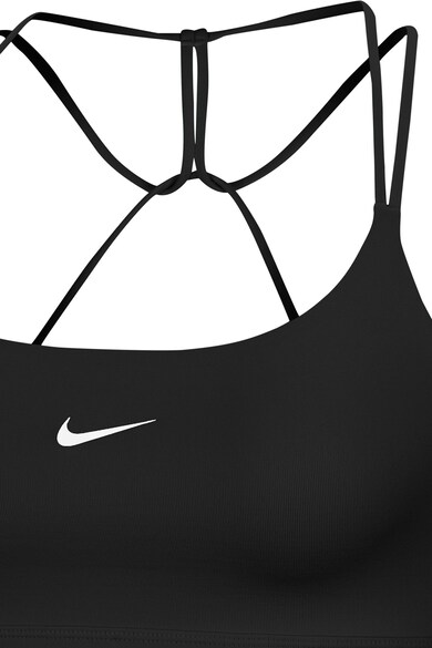 Nike Bustiera cu sustinere minima, fara burete, cu tehnologie Dri-Fit pentru antrenament Indy Femei