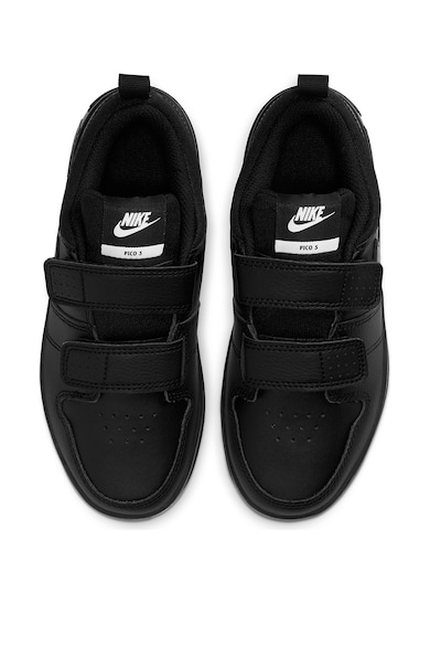 Nike Pantofi din piele, cu velcro, Pico 5, Negru Fete