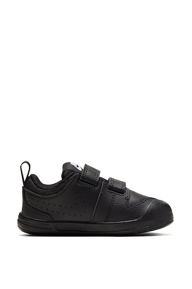Nike Pantofi sport din piele cu velcro, Pico 5, Negru Fete