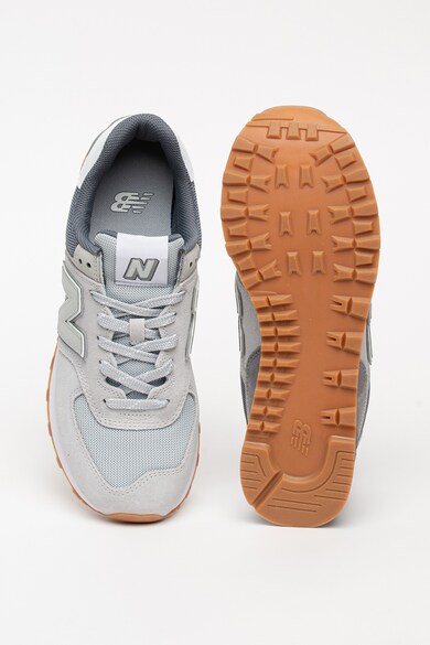 New Balance Pantofi sport de piele intoarsa cu garnituri de plasa 574 Barbati