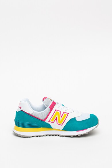 New Balance Pantofi sport colorblock cu garnituri de piele intoarsa 574 Femei