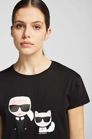 Karl Lagerfeld Tricou cu Choupette si Karl Femei