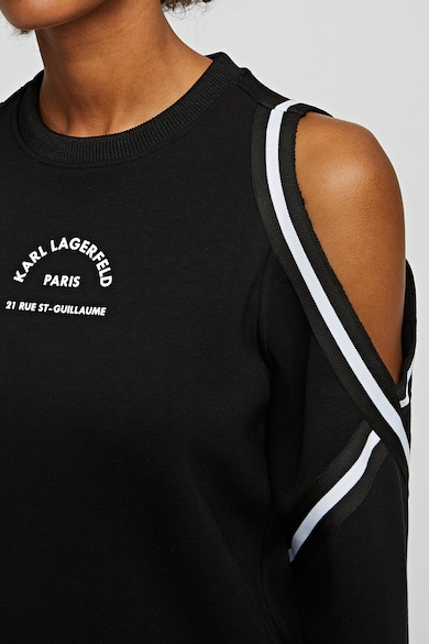 Karl Lagerfeld Bluza sport cu decupaj pe umar Femei