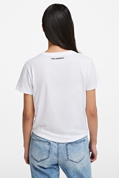 Karl Lagerfeld Tricou de bumbac, cu logo brodat Femei