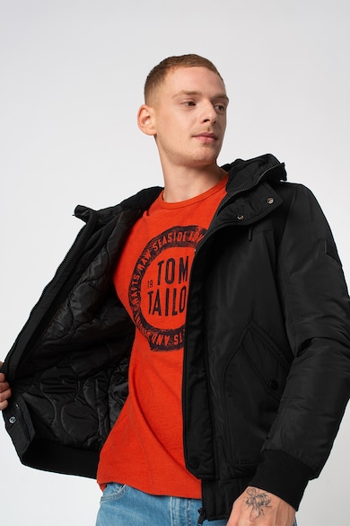 Tom Tailor Geaca regular fit cu gluga cu captuseala teddy Barbati