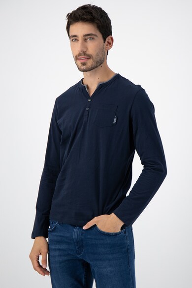 Tom Tailor Bluza Henley cu buzunar aplicat Barbati